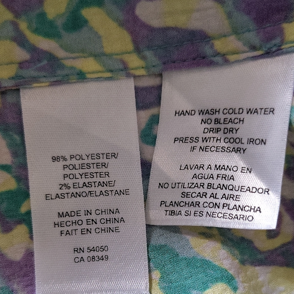 Anne Klein Multicolor Sleeveless‎ Blouse - Picture 9 of 9